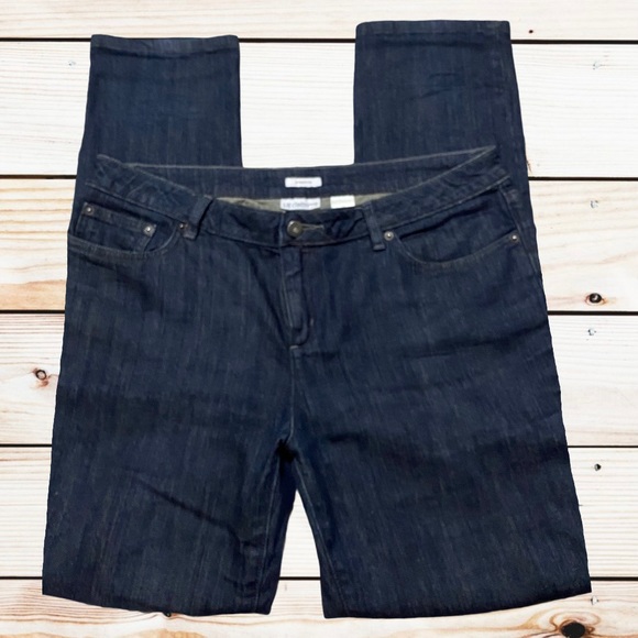 Liz Claiborne high-rise dark rinse denim jeans